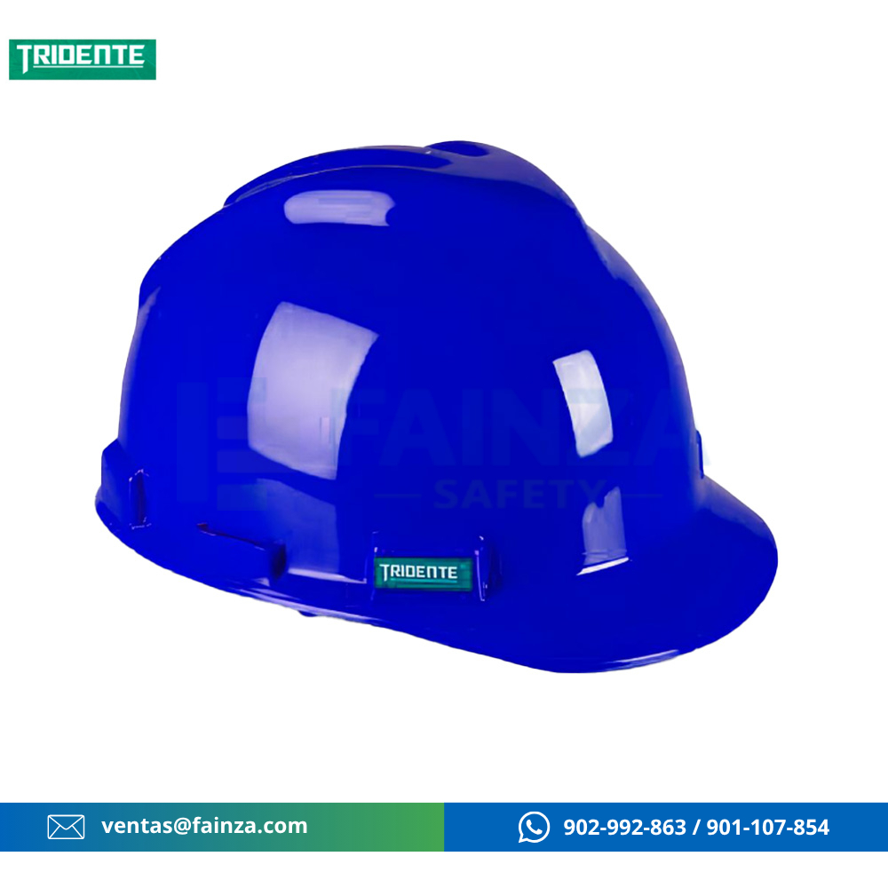 Casco Azul con Ratchet Tridente