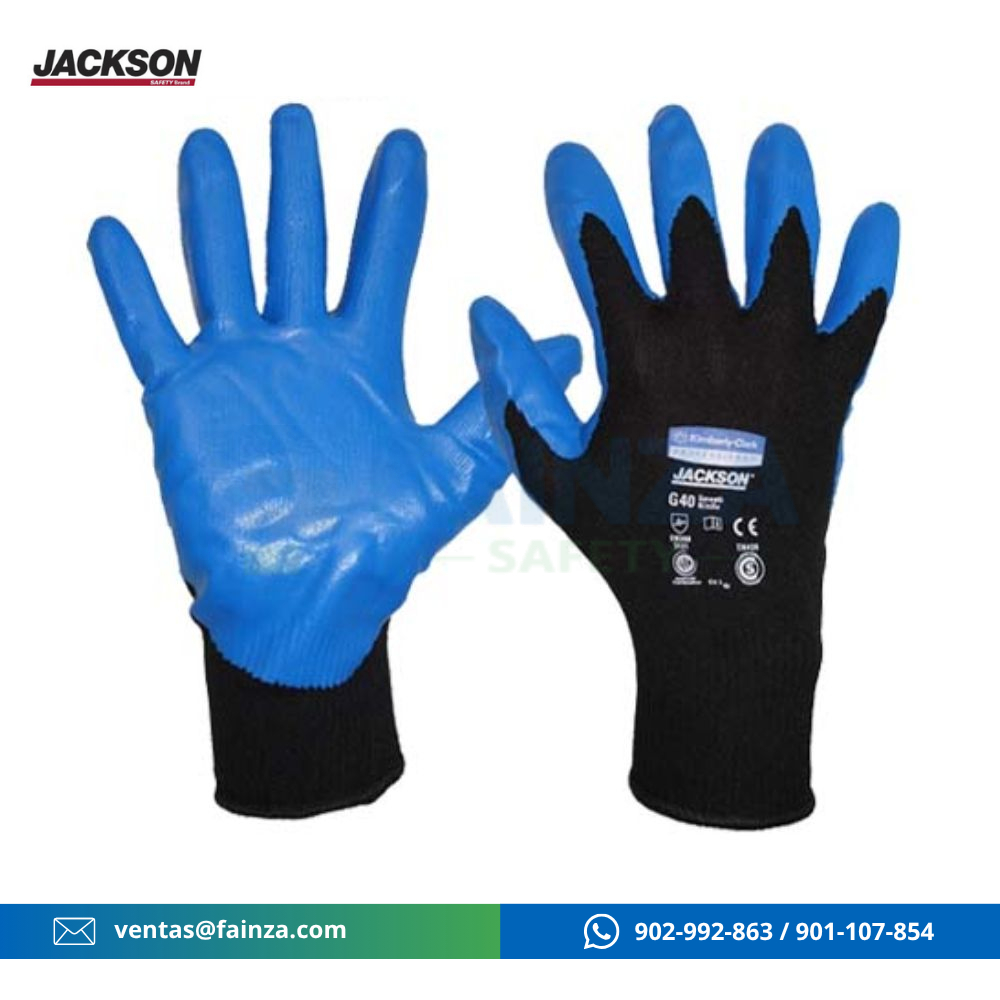 Guante Jackson G40 Nitrilo Azul