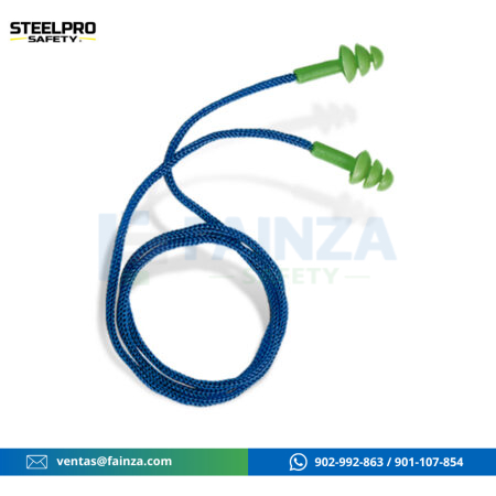 Tapon Auditivo Reutilizable EPT06C 26DB Bolsa Steelpro