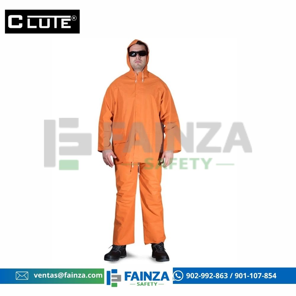 Set Casaca/Pantalon de PVC Naranja-Clute