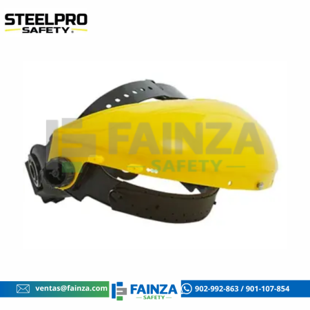 Casquete Portavisor Amarillo Steelpro